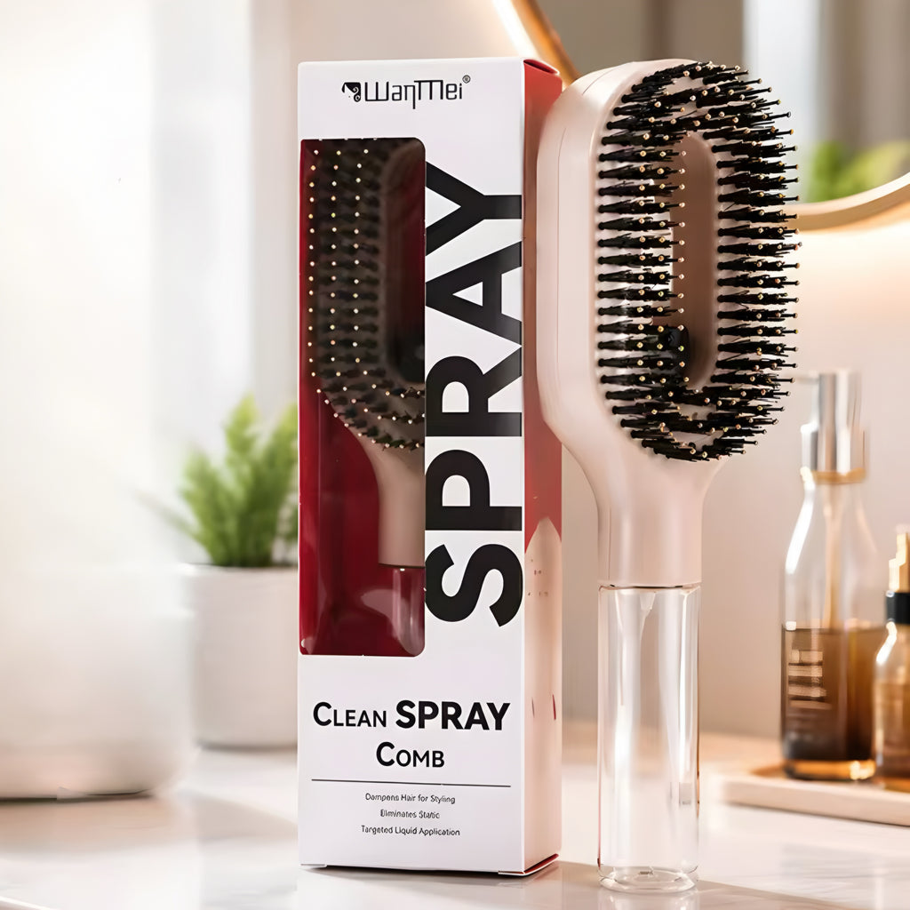 2-i-1 spraykam for hår