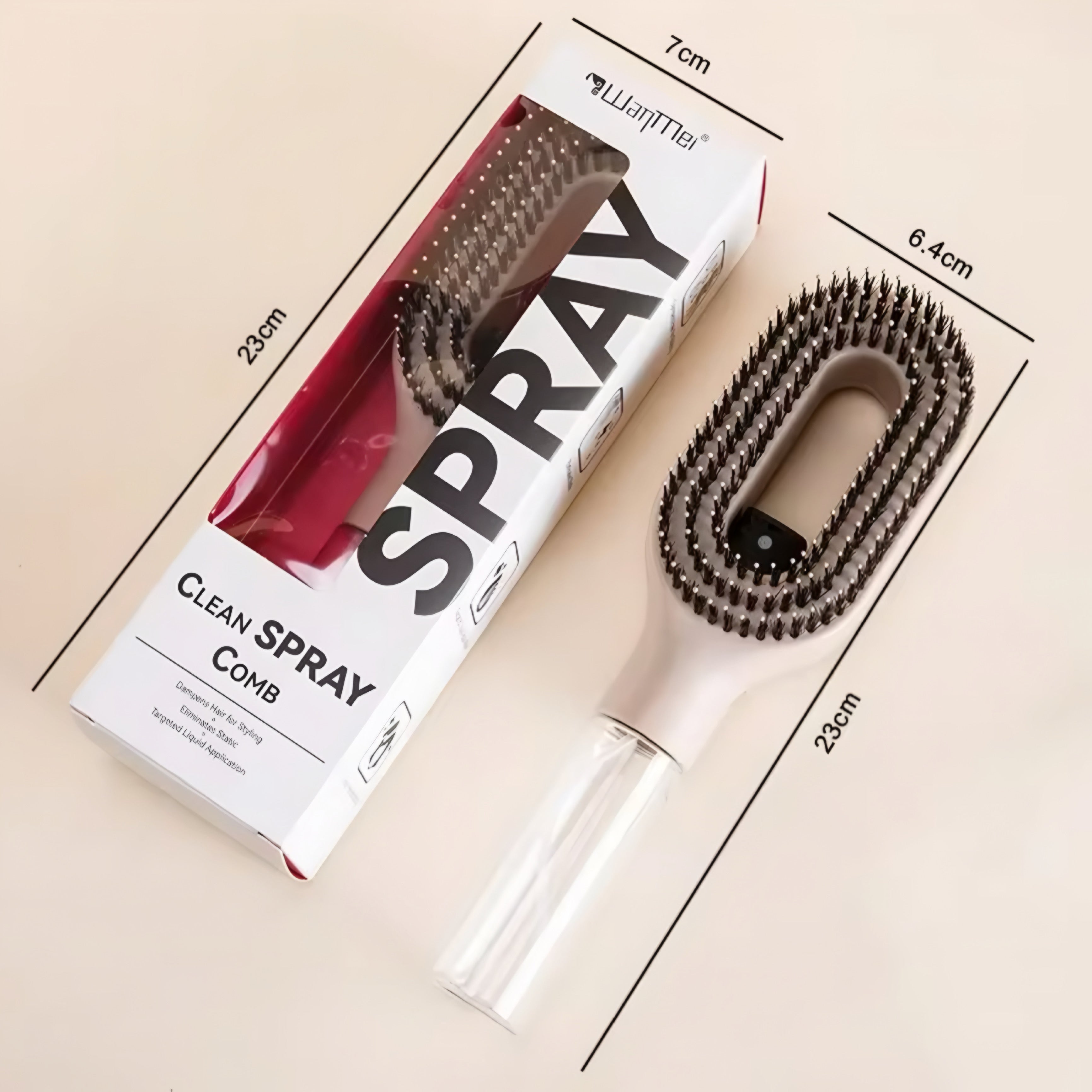 2-i-1 spraykam for hår